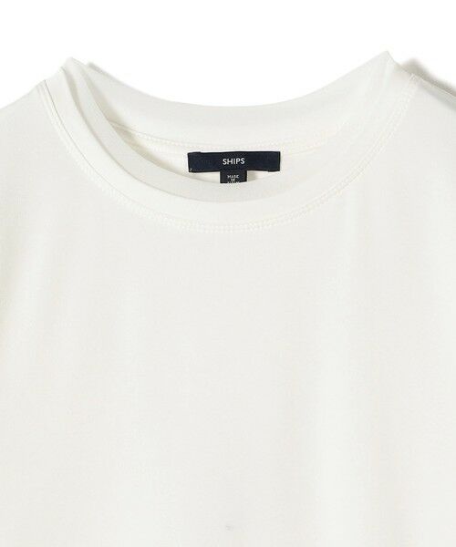 SHIPS / シップス Tシャツ | コットン キュプラ シアー コンビ TEE | 詳細9