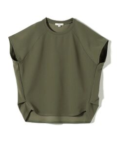 SHIPS / シップス カットソー | 〈接触冷感/UVカット/吸水速乾〉ジョーゼット サイド タック フォルム スリーブ プルオーバー
