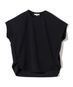 SHIPS / シップス カットソー | 〈接触冷感/UVカット/吸水速乾〉ジョーゼット サイド タック フォルム スリーブ プルオーバー