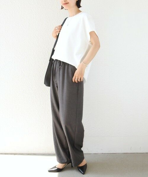 SHIPS / シップス カットソー | 〈接触冷感/UVカット/吸水速乾〉ジョーゼット サイド タック フォルム スリーブ プルオーバー | 詳細2