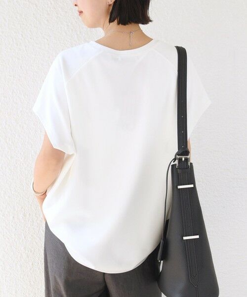 SHIPS / シップス カットソー | 〈接触冷感/UVカット/吸水速乾〉ジョーゼット サイド タック フォルム スリーブ プルオーバー | 詳細5