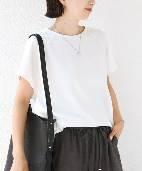 SHIPS / シップス カットソー | 〈接触冷感/UVカット/吸水速乾〉ジョーゼット サイド タック フォルム スリーブ プルオーバー | 詳細6