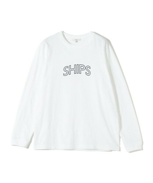 SHIPS / シップス Tシャツ | 《予約》【WEB限定】 SHIPS ラウンド プリント ロゴ ロングスリーブ TEE | 詳細7