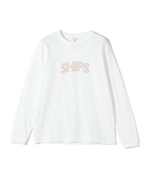 SHIPS / シップス Tシャツ | 《予約》【WEB限定】 SHIPS ラウンド プリント ロゴ ロングスリーブ TEE | 詳細17