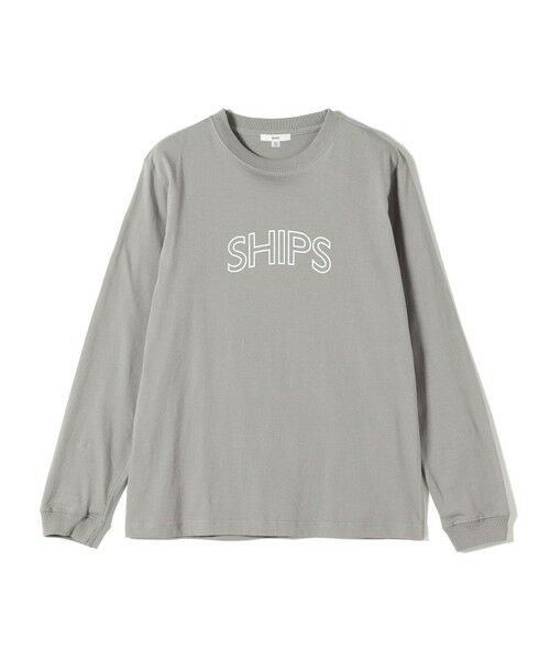 SHIPS / シップス Tシャツ | 《予約》【WEB限定】 SHIPS ラウンド プリント ロゴ ロングスリーブ TEE | 詳細26