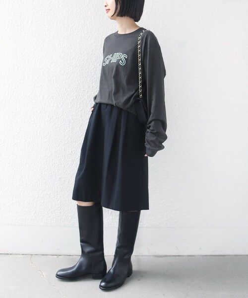 SHIPS / シップス Tシャツ | 《予約》【WEB限定】 SHIPS ラウンド プリント ロゴ ロングスリーブ TEE | 詳細29