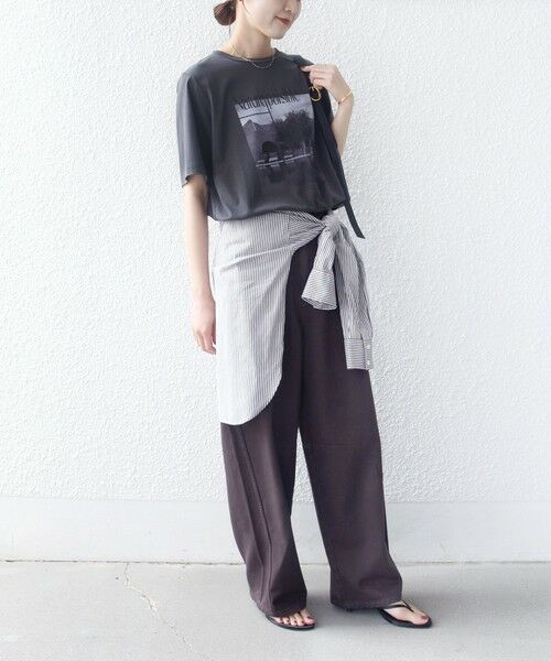 SHIPS / シップス Tシャツ | メルティ コットン フォト プリント TEE | 詳細9
