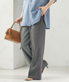 SHIPS / シップス その他パンツ | 《予約》〈防シワ/洗濯機可能〉シャーク ツイード ストレッチ 2タック パンツ