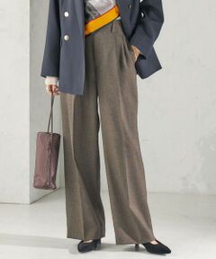 SHIPS / シップス その他パンツ | 《予約》〈防シワ/洗濯機可能〉シャーク ツイード ストレッチ 2タック パンツ