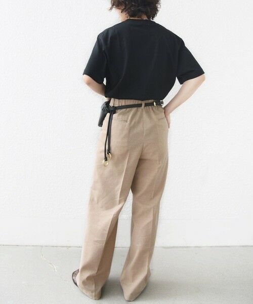 SHIPS / シップス スラックス・ドレスパンツ | 〈手洗い可能〉麻混 シャンブレー ピケ 2タック パンツ | 詳細15