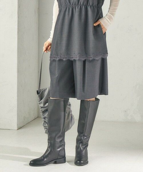 SHIPS / シップス ショート・ハーフ・半端丈パンツ | 《予約》〈手洗い可能〉タック ギャザー ハーフ パンツ | 詳細7