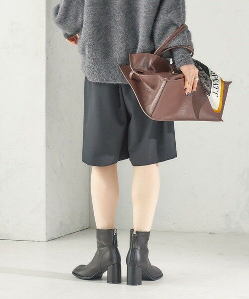 SHIPS / シップス ショート・ハーフ・半端丈パンツ | 《予約》〈手洗い可能〉タック ギャザー ハーフ パンツ | 詳細25