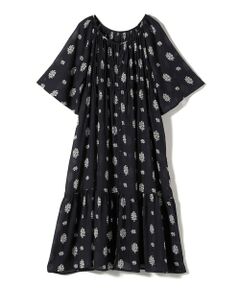 SHIPS / シップス ロング・マキシ丈ワンピース | Fanaka:〈手洗い可能〉ボタニカル プリント ワンピース