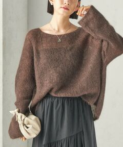 SHIPS / シップス ニット・セーター | 《予約》〈手洗い可能〉キッド モヘヤ 畦 プルオーバー