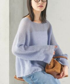 SHIPS / シップス ニット・セーター | 《予約》〈手洗い可能〉キッド モヘヤ 畦 プルオーバー