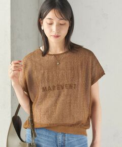 SHIPS / シップス ニット・セーター | 《予約》〈手洗い可能〉ラメ シアー フレンチスリーブ ニット プルオーバー