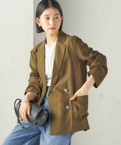SHIPS / シップス セットアップ | 《予約》〈手洗い可能〉シルク混 シアー ダブル ジャケット