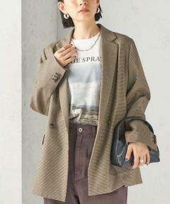 SHIPS / シップス テーラードジャケット | 《予約》〈手洗い可能〉ウォッシャブル ウール チェック ダブル ジャケット