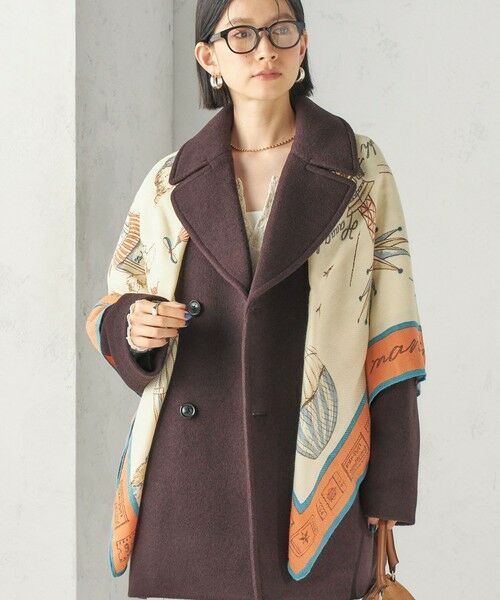 SHIPS / シップス マフラー・ショール・スヌード・ストール | 《予約》manipuri: 120*120 STOLE 26AW | 詳細13