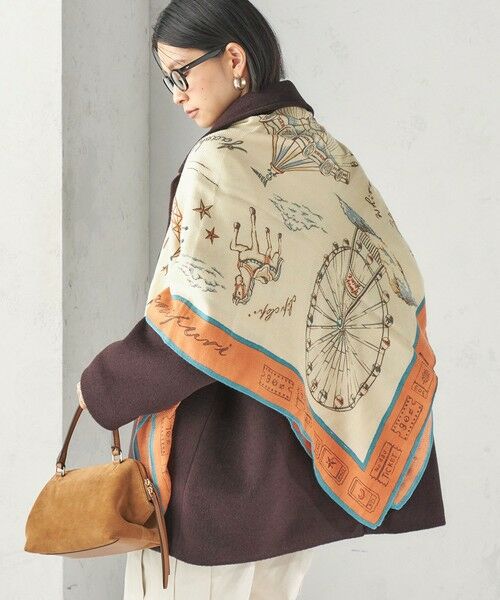 SHIPS / シップス マフラー・ショール・スヌード・ストール | 《予約》manipuri: 120*120 STOLE 26AW | 詳細14