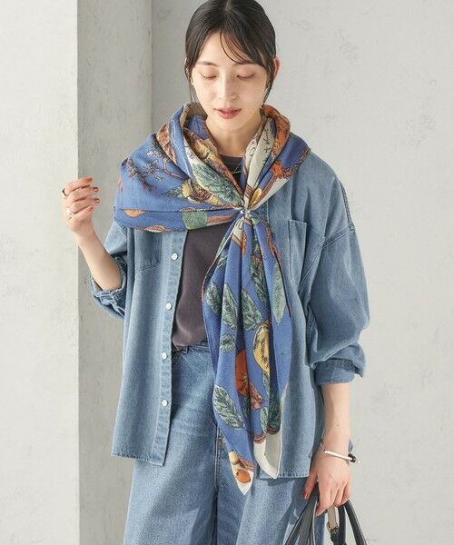 SHIPS / シップス マフラー・ショール・スヌード・ストール | 《予約》manipuri: 120*120 STOLE 26AW | 詳細19