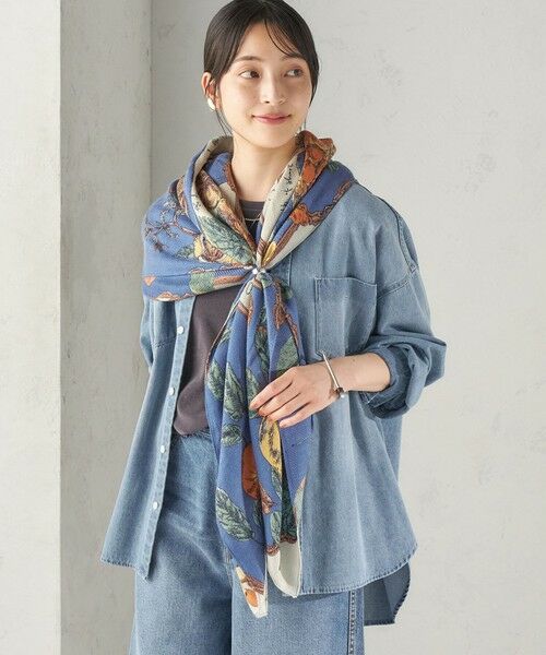 SHIPS / シップス マフラー・ショール・スヌード・ストール | 《予約》manipuri: 120*120 STOLE 26AW | 詳細20