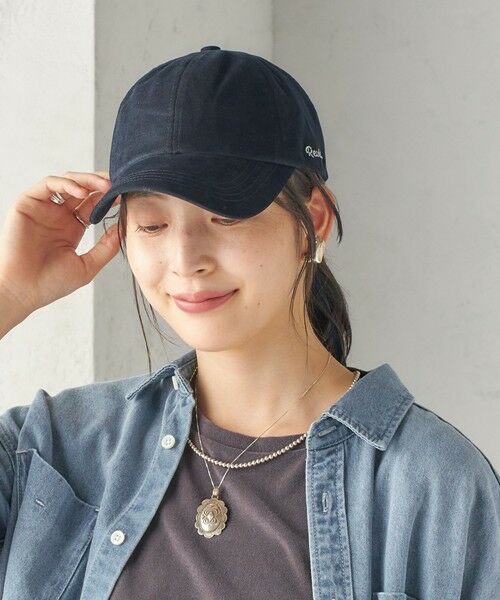 SHIPS / シップス キャップ | 《予約》Revis.: コーデュロイ リボン キャップ（ネイビー）