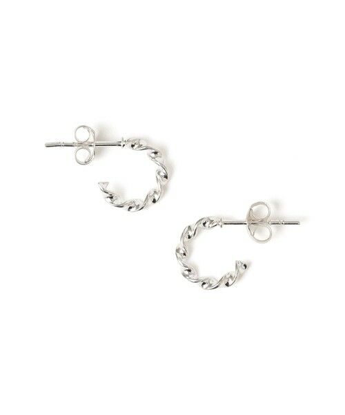SHIPS / シップス ピアス・イヤリング | Luasifar ツイスト フープ ピアス S（シルバー）