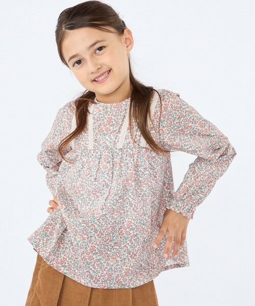 SHIPS / シップス シャツ・ブラウス | SHIPS KIDS:100〜130cm / リバティ ギャザー ブラウス | 詳細1