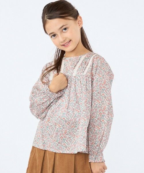 SHIPS / シップス シャツ・ブラウス | SHIPS KIDS:100〜130cm / リバティ ギャザー ブラウス | 詳細4