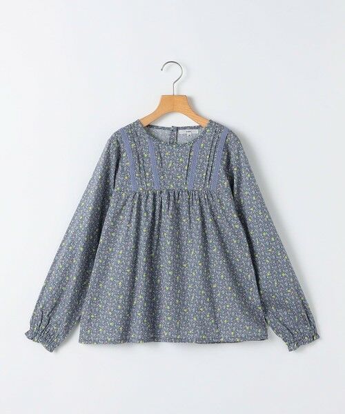SHIPS / シップス シャツ・ブラウス | SHIPS KIDS:140cm / リバティ ギャザー ブラウス（ネイビー）