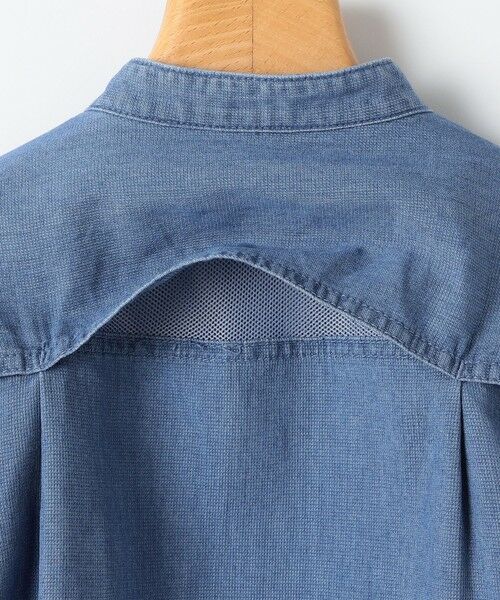 SHIPS / シップス シャツ・ブラウス | SHIPS KIDS:100〜130cm /〈接触冷感〉ドライメッシュ デニム バンドカラー シャツ | 詳細10