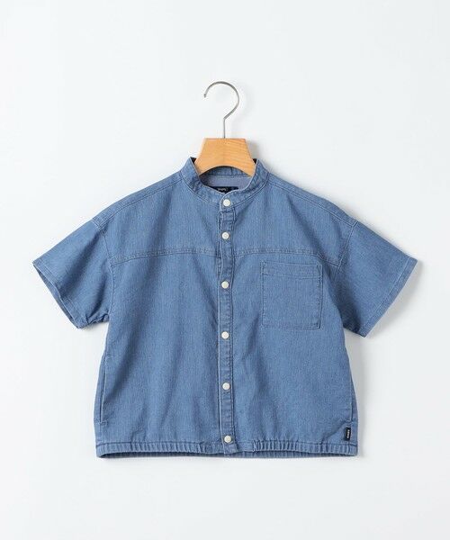 SHIPS / シップス シャツ・ブラウス | SHIPS KIDS:100〜130cm /〈接触冷感〉ドライメッシュ デニム バンドカラー シャツ | 詳細7