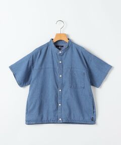 SHIPS / シップス シャツ・ブラウス | SHIPS KIDS:140〜160cm /〈接触冷感〉ドライメッシュ デニム バンドカラー シャツ