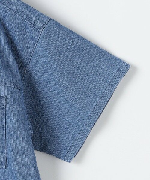 SHIPS / シップス シャツ・ブラウス | SHIPS KIDS:140〜160cm /〈接触冷感〉ドライメッシュ デニム バンドカラー シャツ | 詳細4