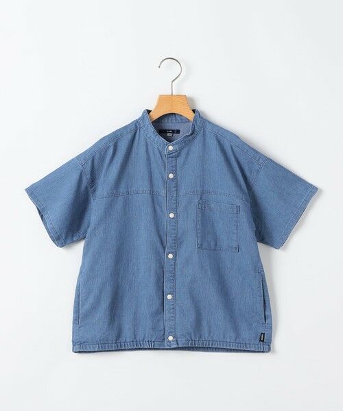 SHIPS / シップス シャツ・ブラウス | SHIPS KIDS:140〜160cm /〈接触冷感〉ドライメッシュ デニム バンドカラー シャツ（ライトブルー）