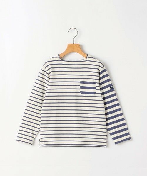 SHIPS / シップス Tシャツ | SHIPS KIDS:80〜90cm /クレイジーパターン ボーダー ロングスリーブ Tシャツ（ホワイト系）
