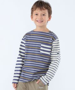 SHIPS / シップス Tシャツ | SHIPS KIDS:100〜130cm /クレイジーパターン ボーダー ロングスリーブ Tシャツ