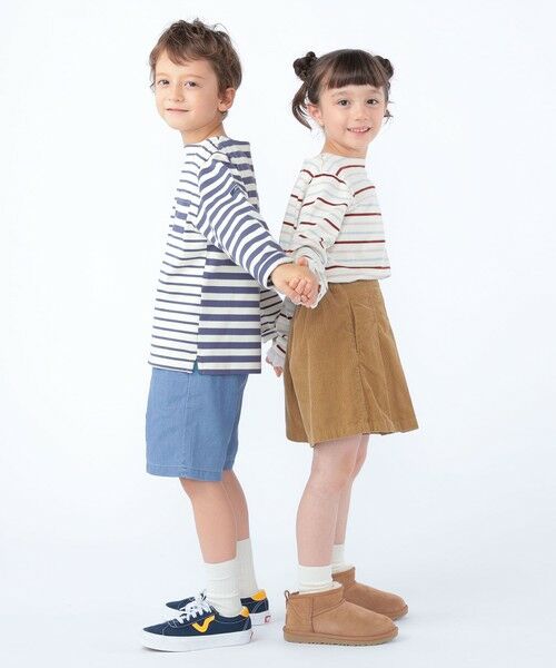 SHIPS / シップス Tシャツ | SHIPS KIDS:100〜130cm /クレイジーパターン ボーダー ロングスリーブ Tシャツ | 詳細10