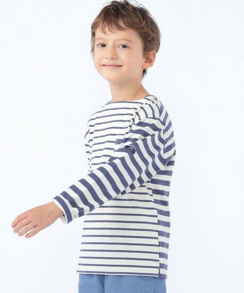 SHIPS / シップス Tシャツ | SHIPS KIDS:100〜130cm /クレイジーパターン ボーダー ロングスリーブ Tシャツ | 詳細3