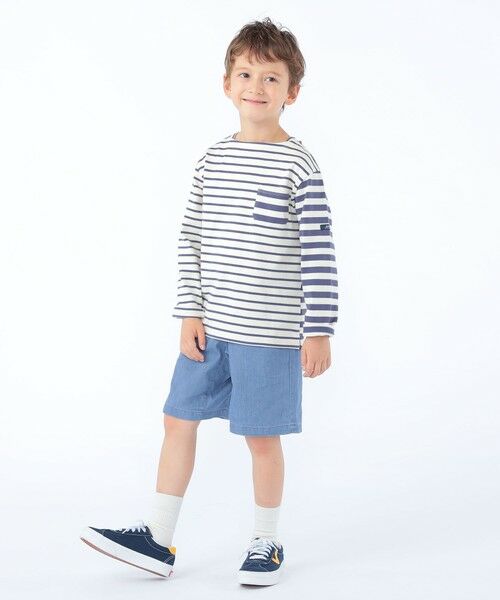 SHIPS / シップス Tシャツ | SHIPS KIDS:100〜130cm /クレイジーパターン ボーダー ロングスリーブ Tシャツ | 詳細7