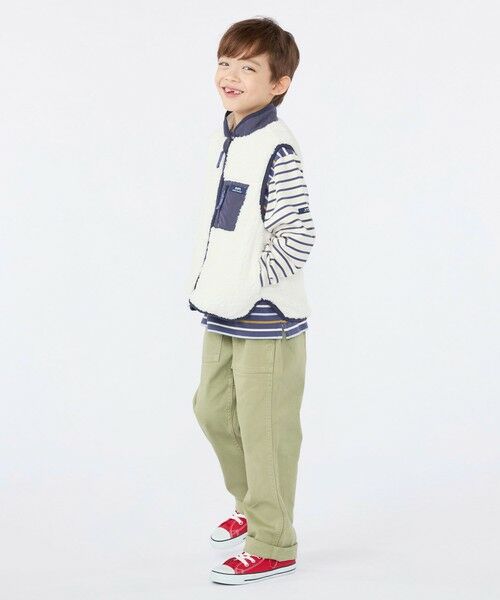 SHIPS / シップス Tシャツ | SHIPS KIDS:100〜130cm /クレイジーパターン ボーダー ロングスリーブ Tシャツ | 詳細15