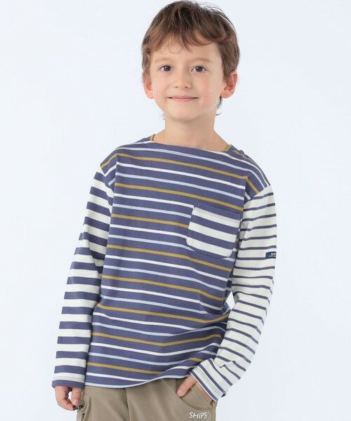 SHIPS / シップス Tシャツ | SHIPS KIDS:100〜130cm /クレイジーパターン ボーダー ロングスリーブ Tシャツ | 詳細16