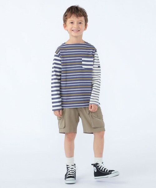 SHIPS / シップス Tシャツ | SHIPS KIDS:100〜130cm /クレイジーパターン ボーダー ロングスリーブ Tシャツ | 詳細21