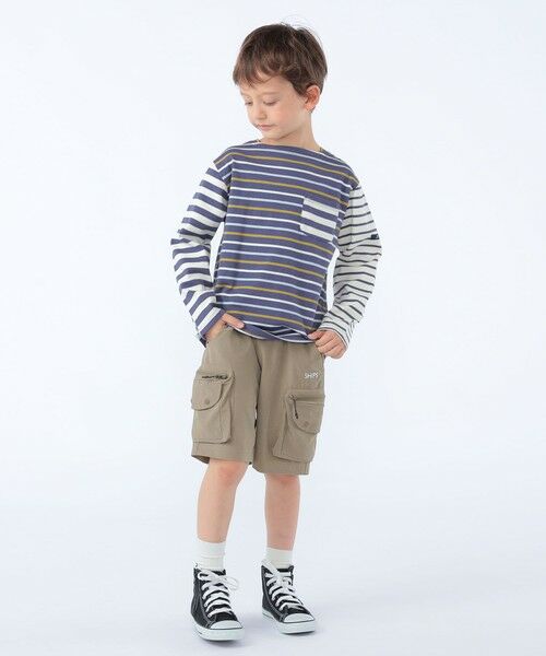 SHIPS / シップス Tシャツ | SHIPS KIDS:100〜130cm /クレイジーパターン ボーダー ロングスリーブ Tシャツ | 詳細22