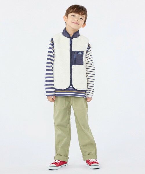 SHIPS / シップス Tシャツ | SHIPS KIDS:100〜130cm /クレイジーパターン ボーダー ロングスリーブ Tシャツ | 詳細13