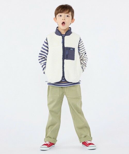 SHIPS / シップス Tシャツ | SHIPS KIDS:100〜130cm /クレイジーパターン ボーダー ロングスリーブ Tシャツ | 詳細14