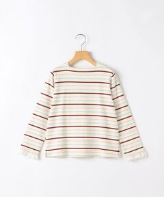 SHIPS / シップス Tシャツ | SHIPS KIDS:80〜90cm/コットンレース ボーダー ロングスリーブ Tシャツ