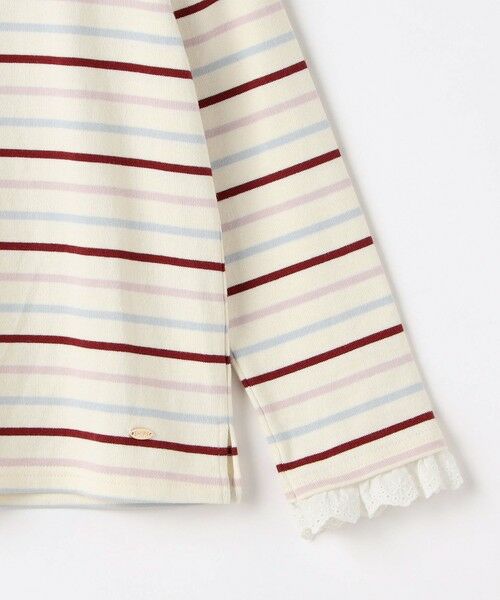 SHIPS / シップス Tシャツ | SHIPS KIDS:80〜90cm/コットンレース ボーダー ロングスリーブ Tシャツ | 詳細3