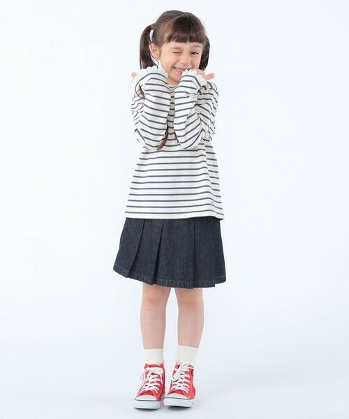SHIPS / シップス Tシャツ | SHIPS KIDS:100〜130cm/コットンレース ボーダー ロングスリーブ Tシャツ | 詳細10